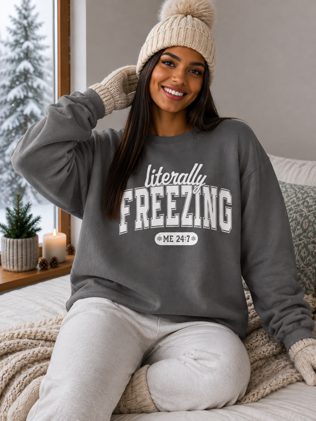 Literally Freezing Crewneck Sweatshirt