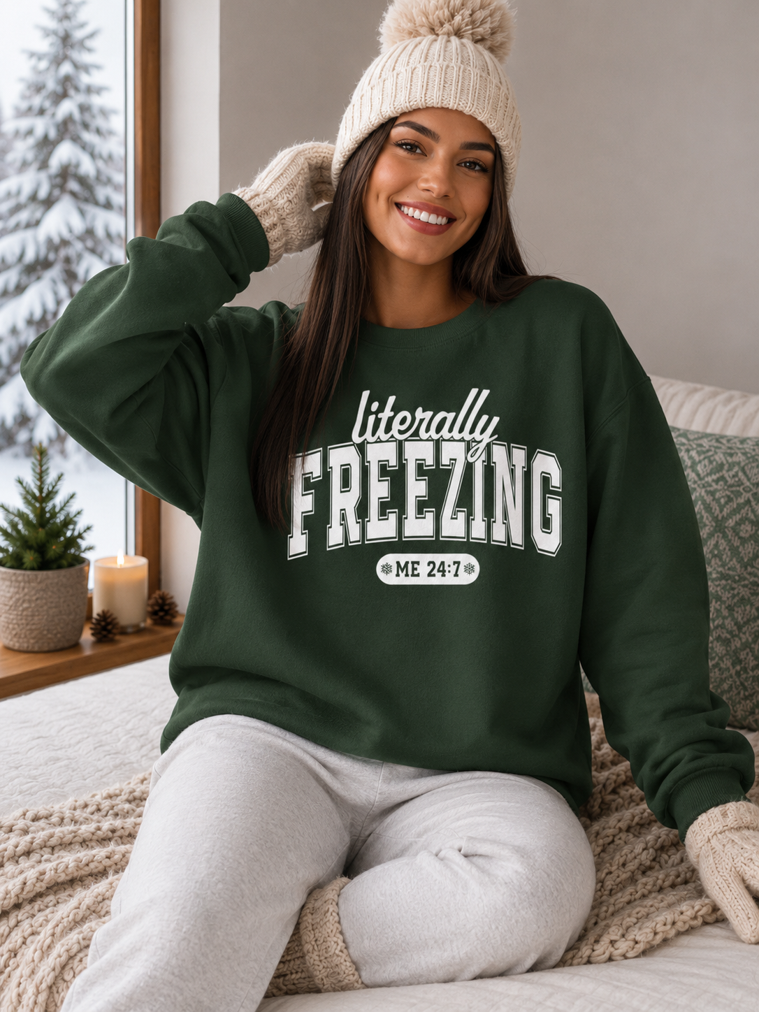 Literally Freezing Crewneck Sweatshirt