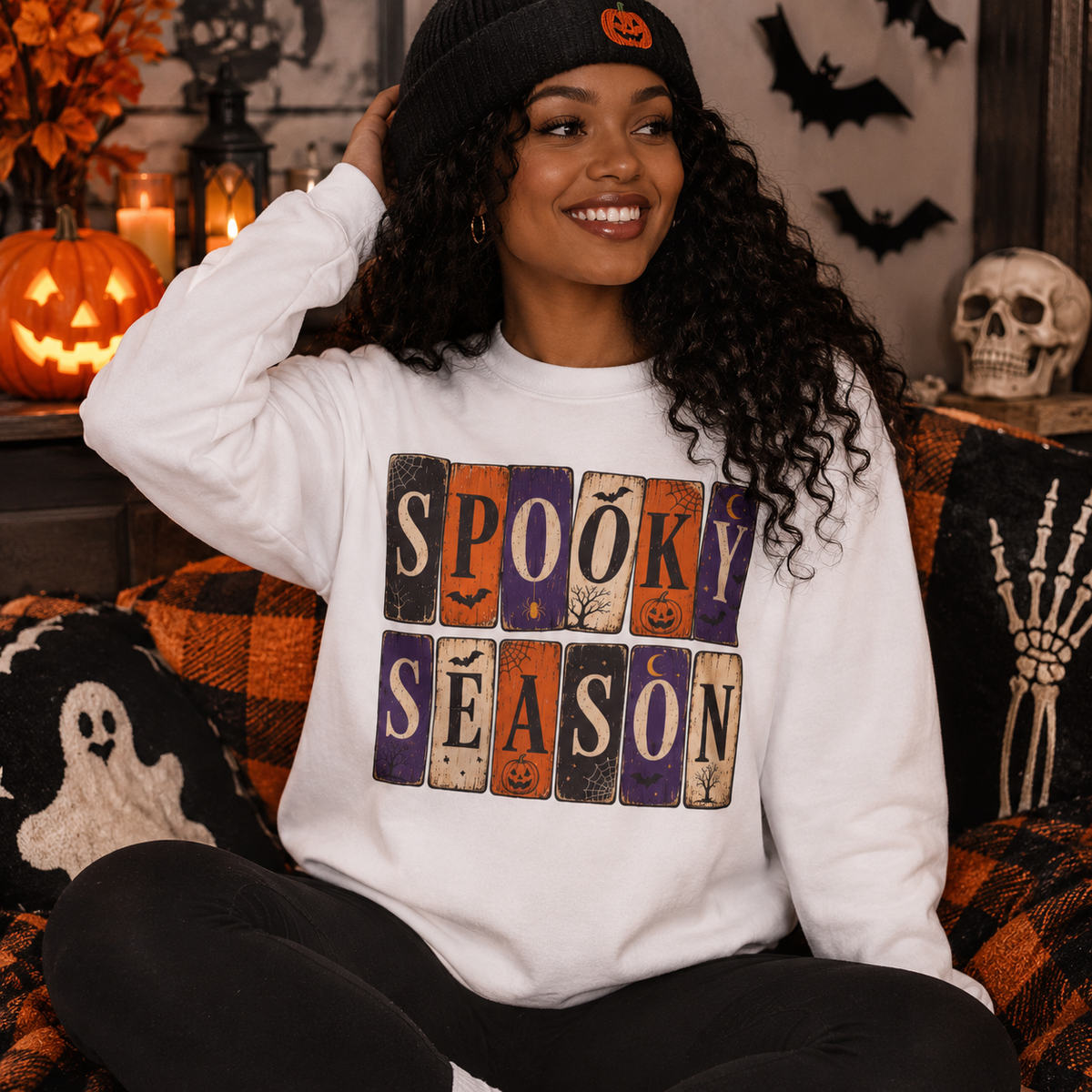 🎃 Spooky Season – Gildan Heavy Blend Crewneck Sweatshirt