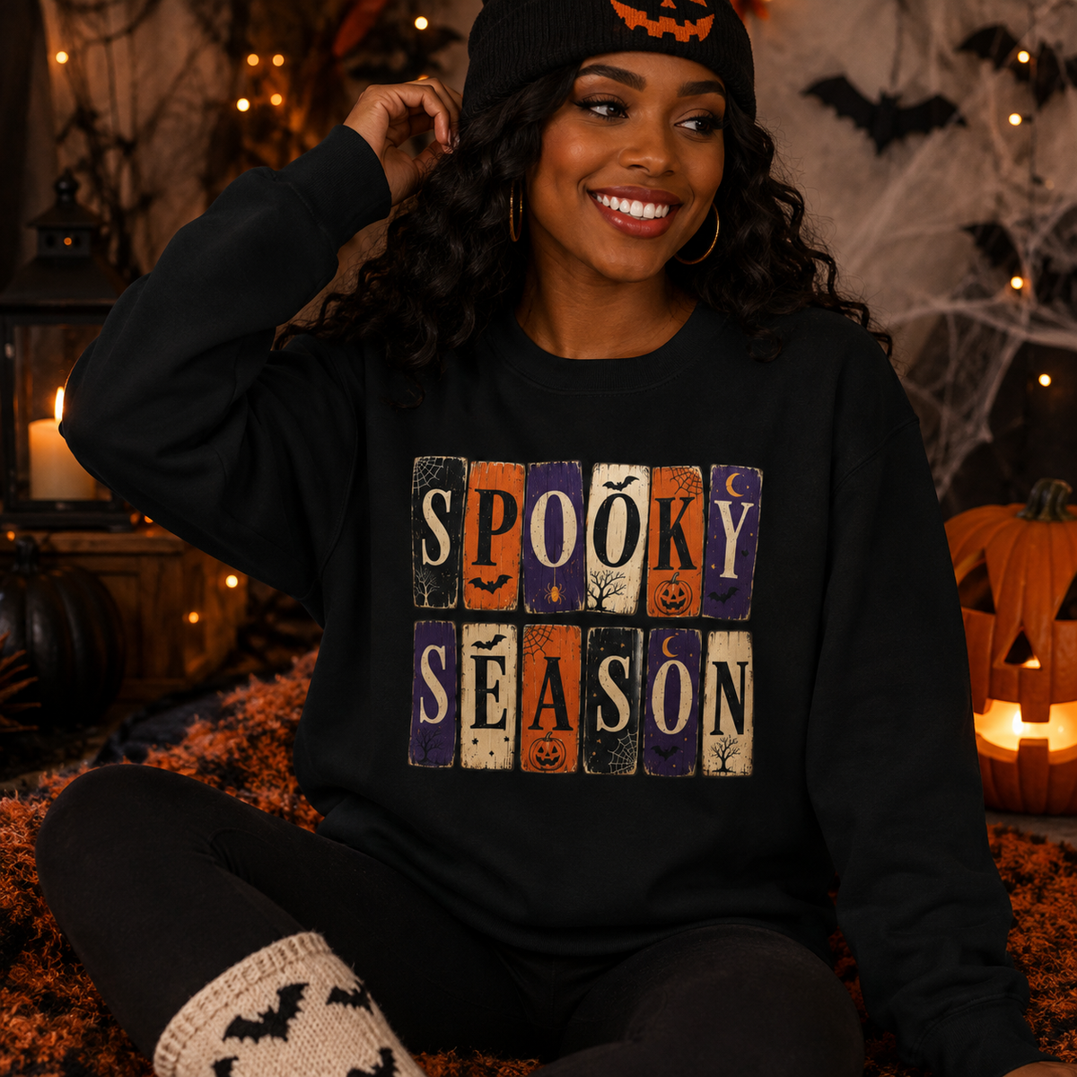 🎃 Spooky Season – Gildan Heavy Blend Crewneck Sweatshirt