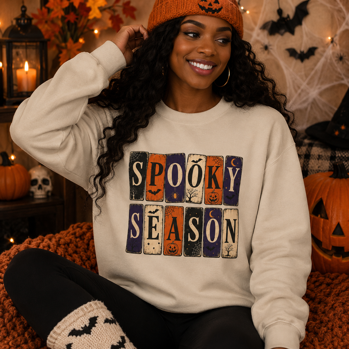 🎃 Spooky Season – Gildan Heavy Blend Crewneck Sweatshirt