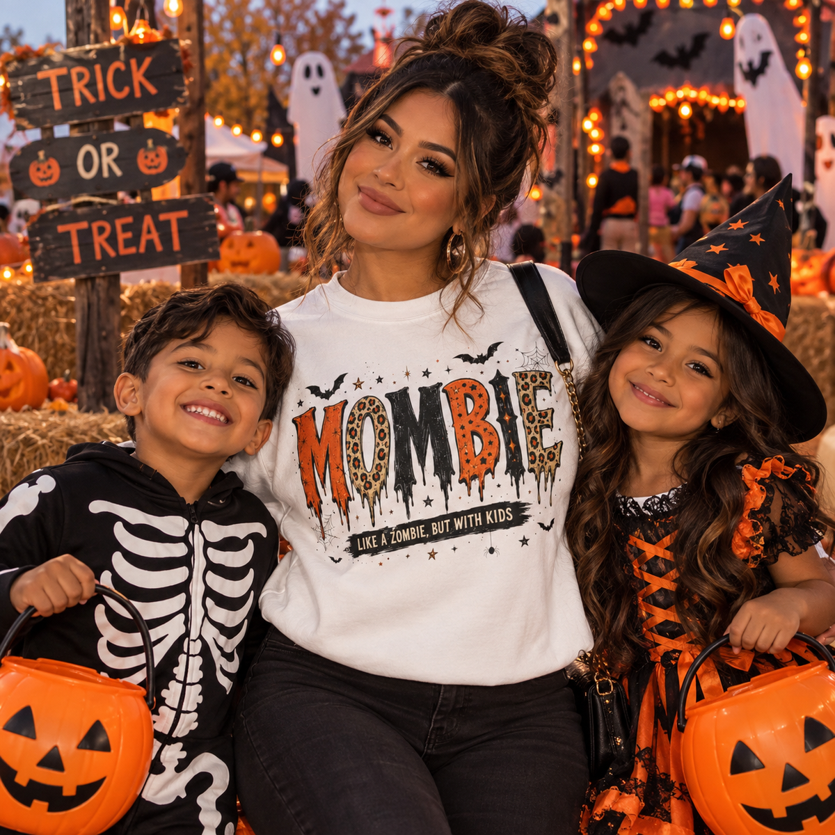 👻 Mombie: Like a Zombie, But With Kids Gildan Sweatshirt
