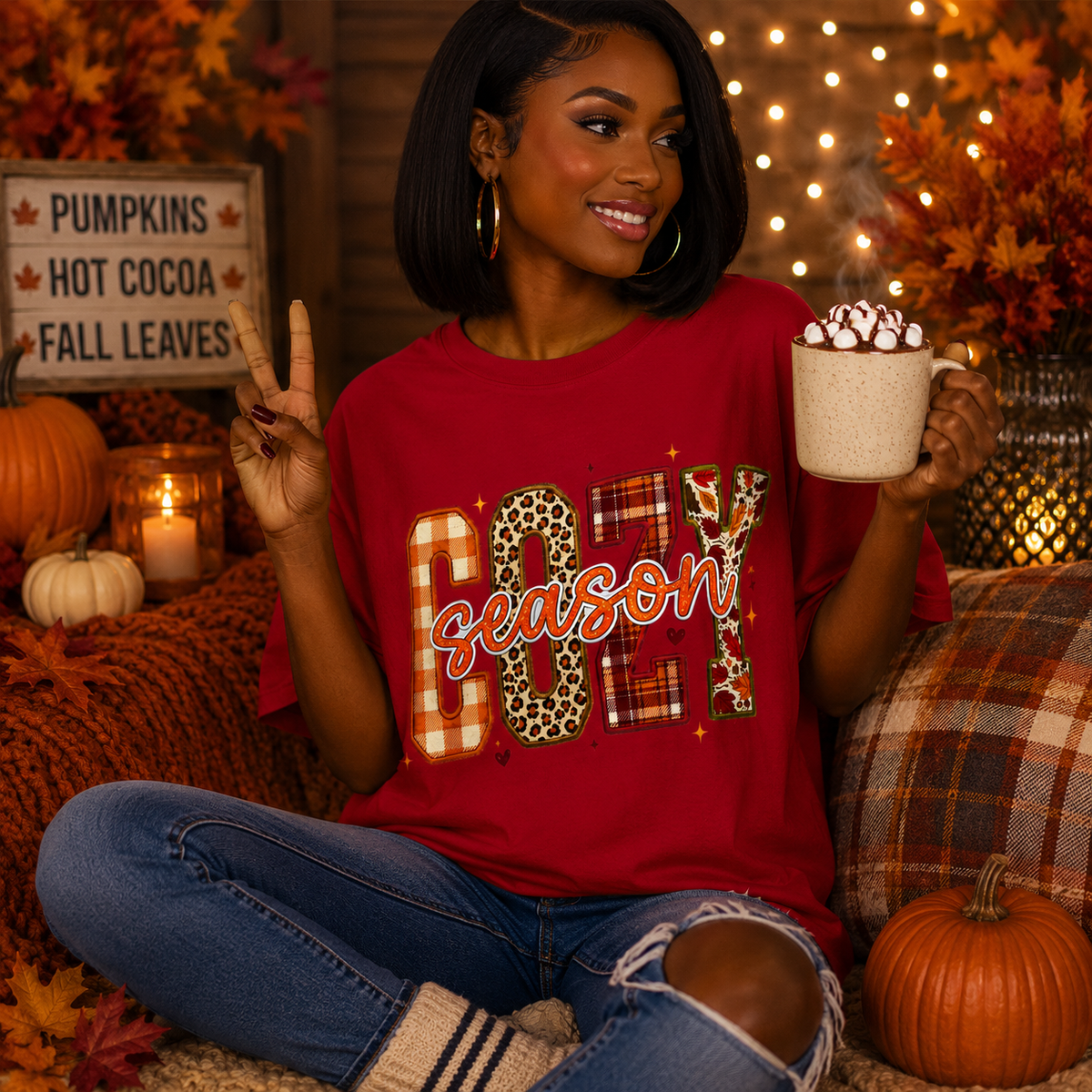 🍂 COZY SEASON Comfort Colors® Tee ☕️