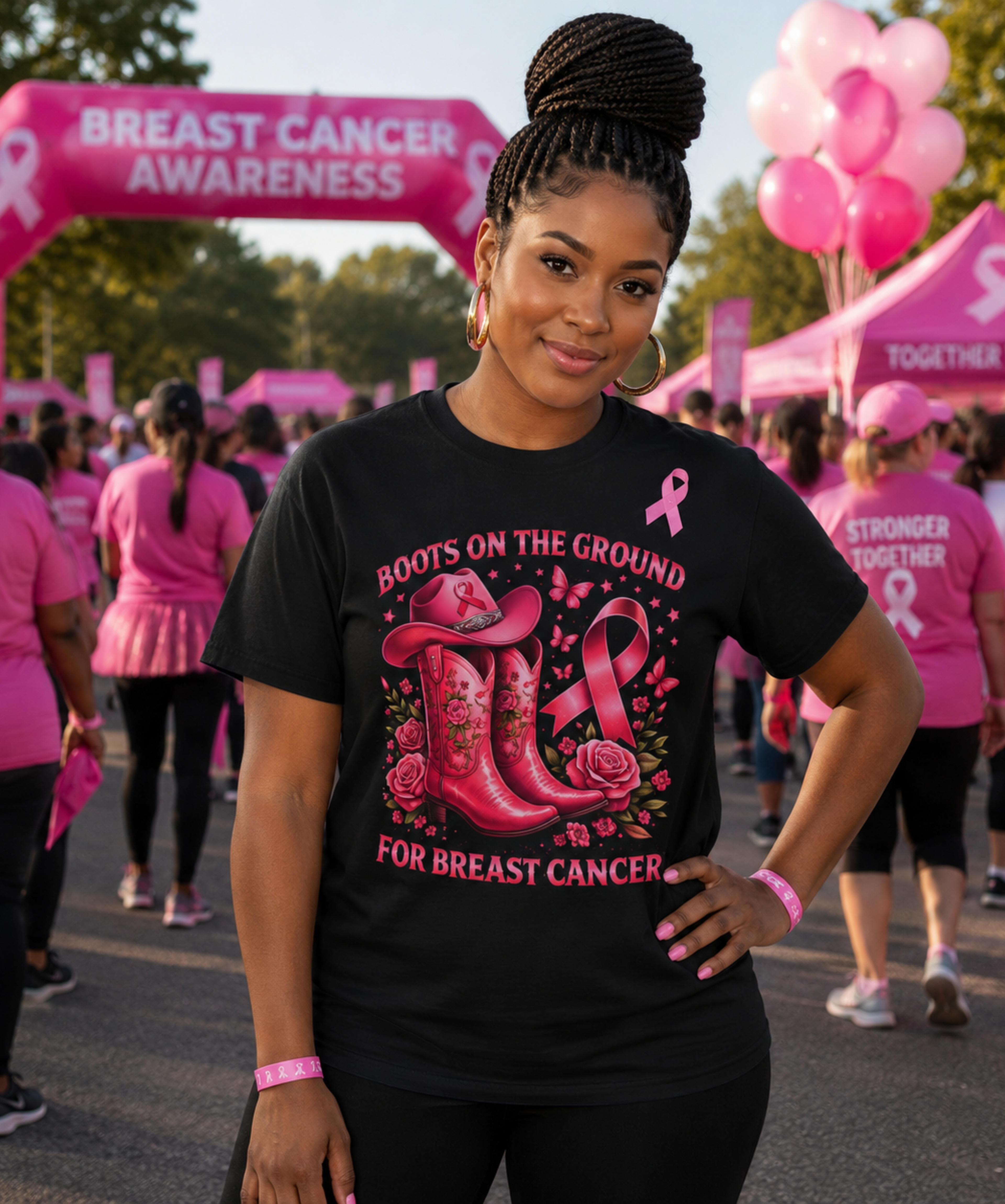 Boots on the Ground for Breast Cancer – Comfort Colors® T-Shirt