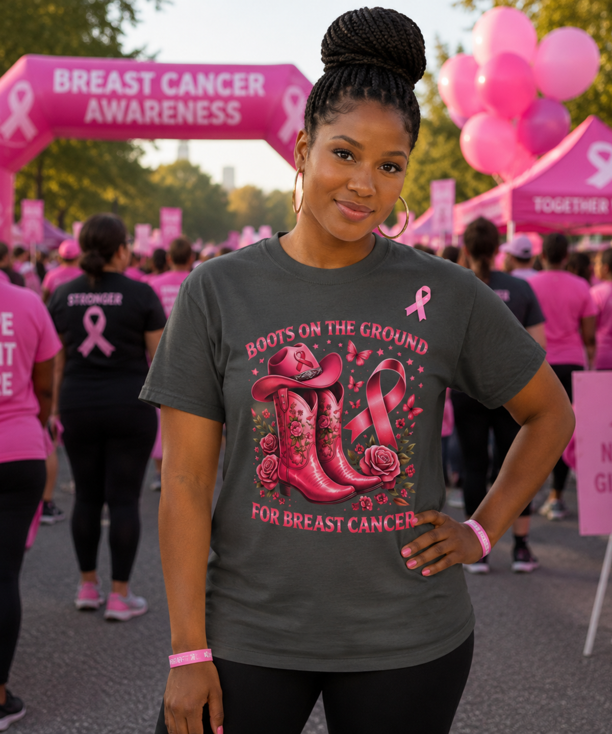 Boots on the Ground for Breast Cancer – Comfort Colors® T-Shirt