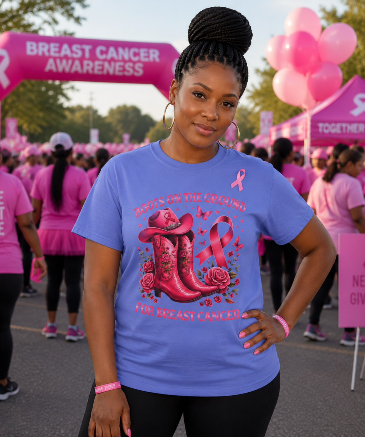 Boots on the Ground for Breast Cancer – Comfort Colors® T-Shirt