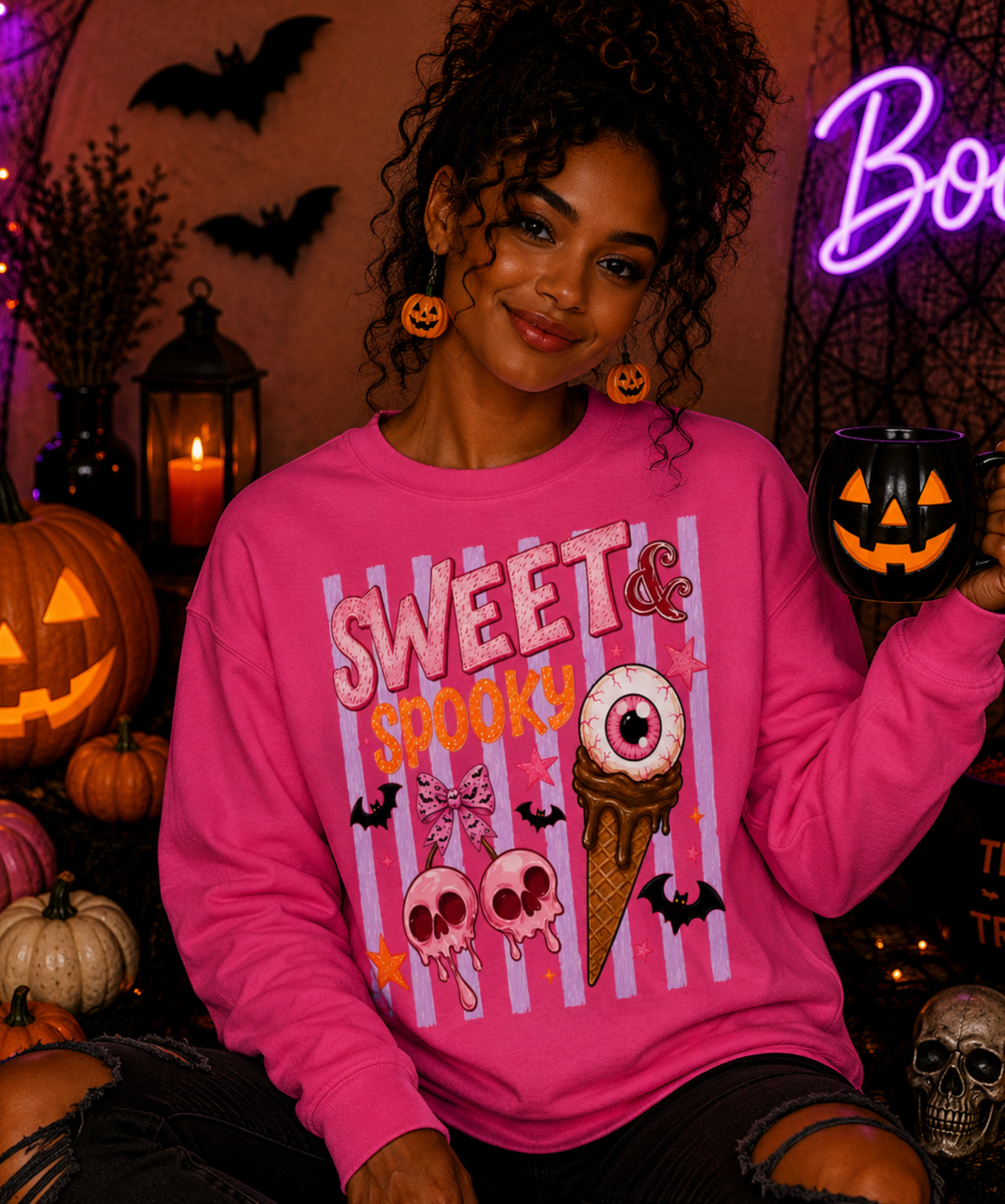 Sweet & Spooky Gildan® Crewneck Sweatshirt