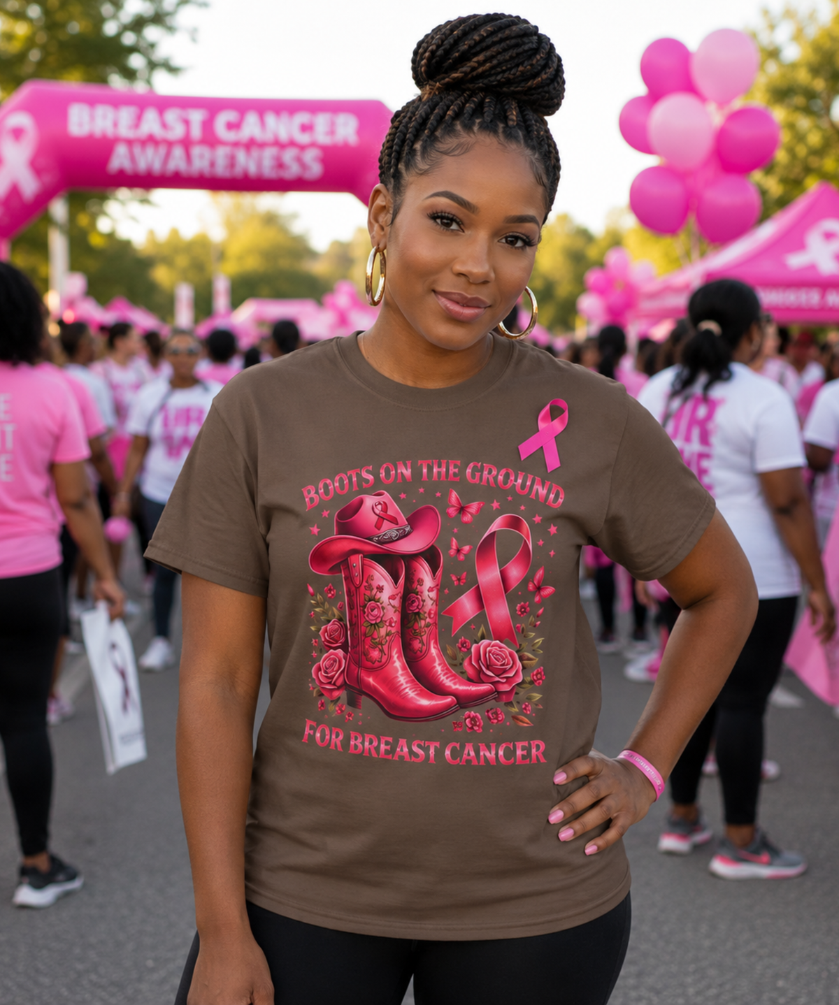 Boots on the Ground for Breast Cancer – Comfort Colors® T-Shirt