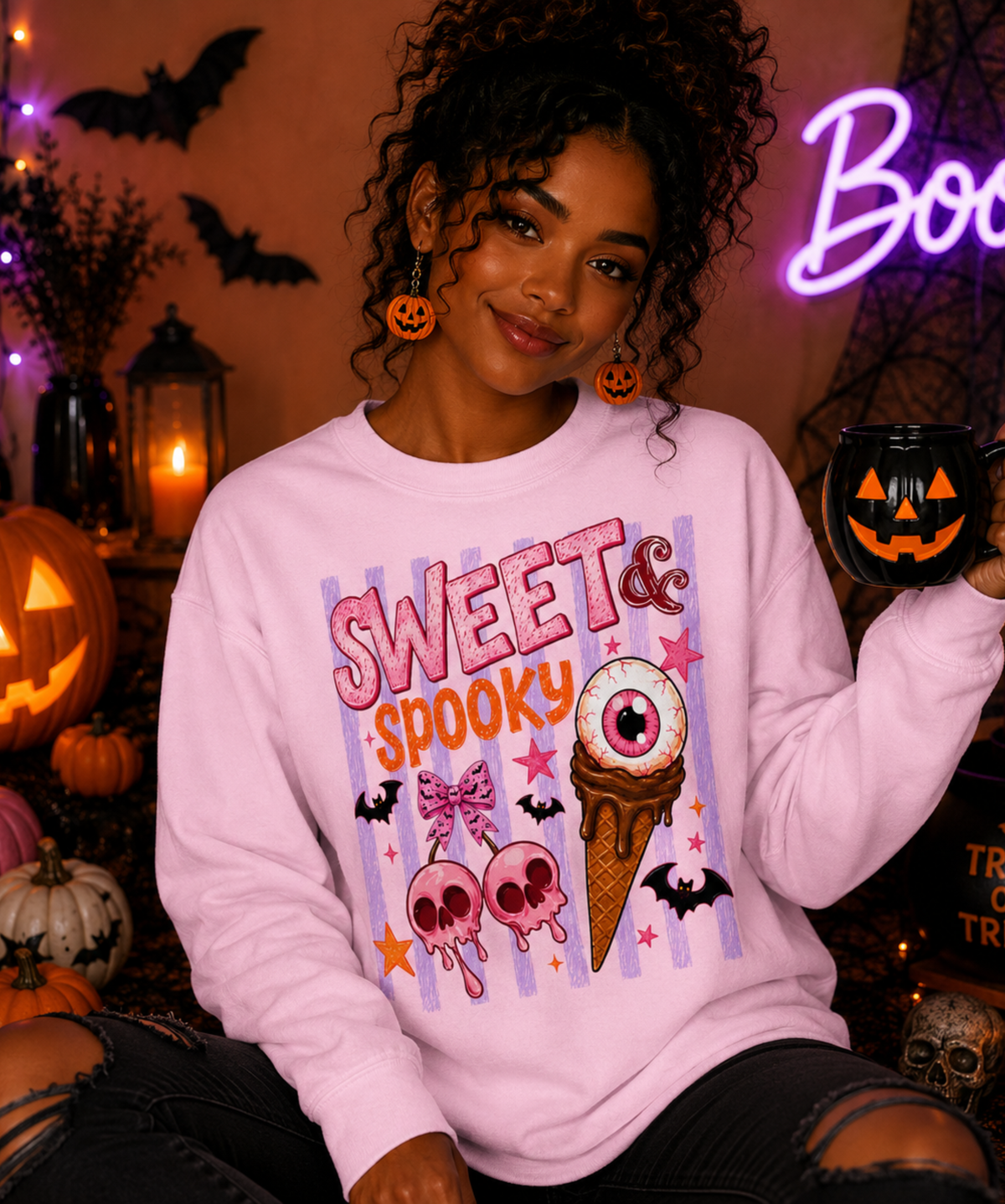 Sweet & Spooky Gildan® Crewneck Sweatshirt