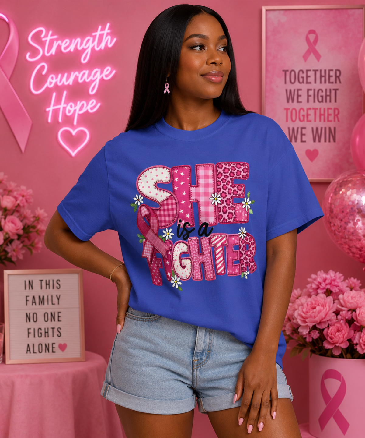 She Is a Fighter – Comfort Colors® T-Shirt