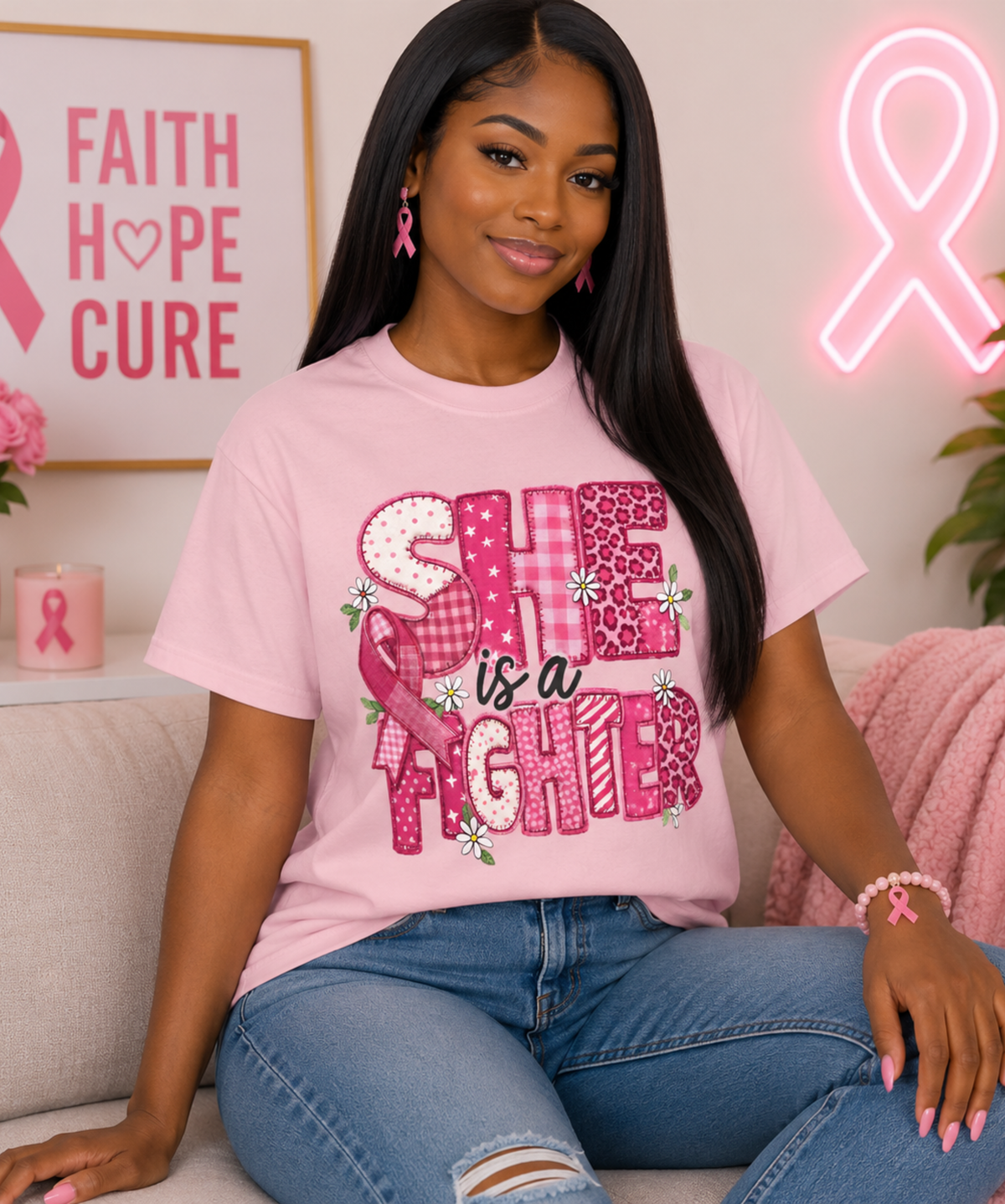 She Is a Fighter – Comfort Colors® T-Shirt