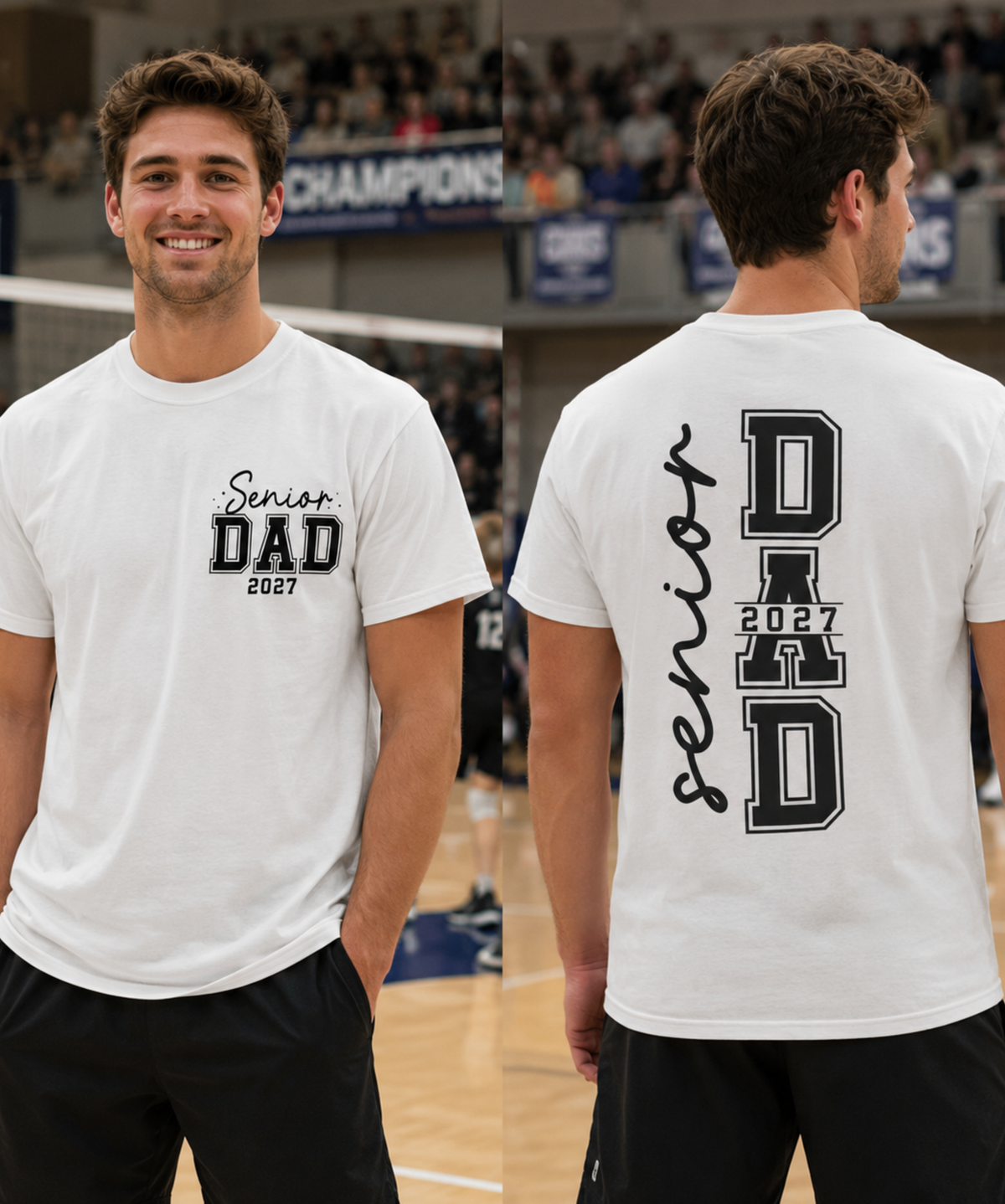 Senior Dad 2027 Comfort Colors® Shirt – Volleyball Dad Tee