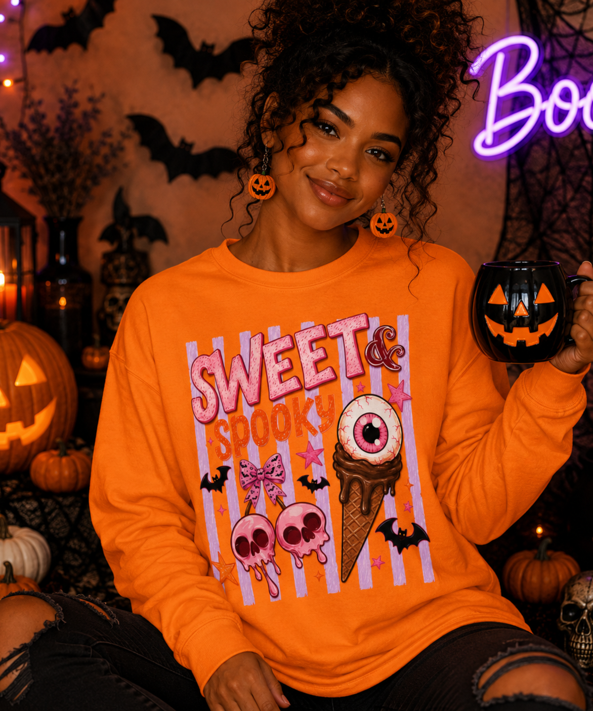 Sweet & Spooky Gildan® Crewneck Sweatshirt