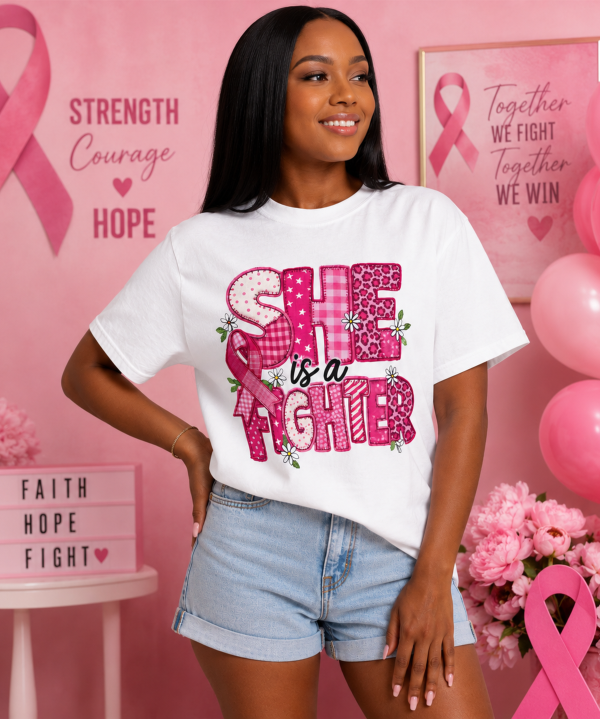 She Is a Fighter – Comfort Colors® T-Shirt
